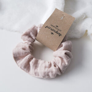 Musselin Scrunchie – Hellbeige