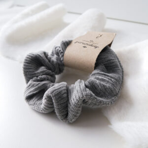 Cord Scrunchie – Grau