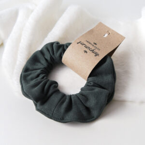 Fluffy Scrunchie – Dunkelgrün