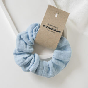 Musselin Scrunchie – Hellblau