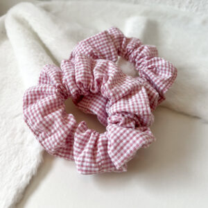 Scrunchie – Mini Karo Rosa